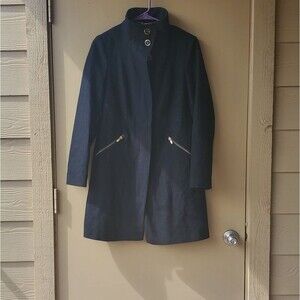 Worthington Black Wool Coat size Small